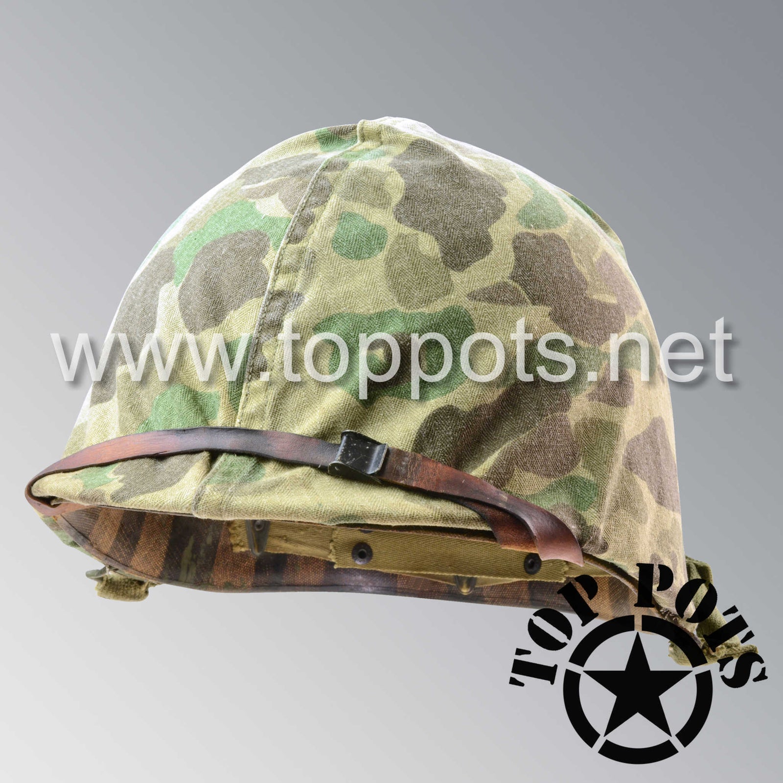 M1 Helmets (USMC) - Top Pots - WWII US M-1 Helmets, Liners