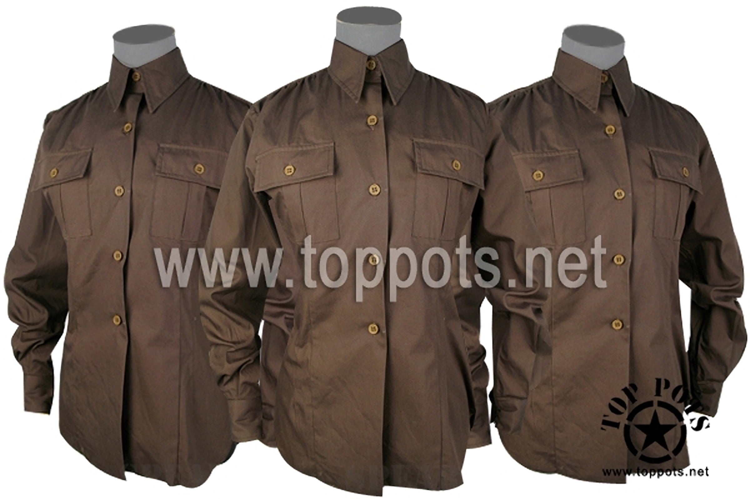 WWII US Army Reproduction Chocolate Gabardine WAC Officer Uniform