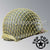 WWII United States Marine Corps USMC Reproduction M1 Helmet Camouflage Cover Jungle Foliage Green / Beach Landing Brown Pattern - Reversible